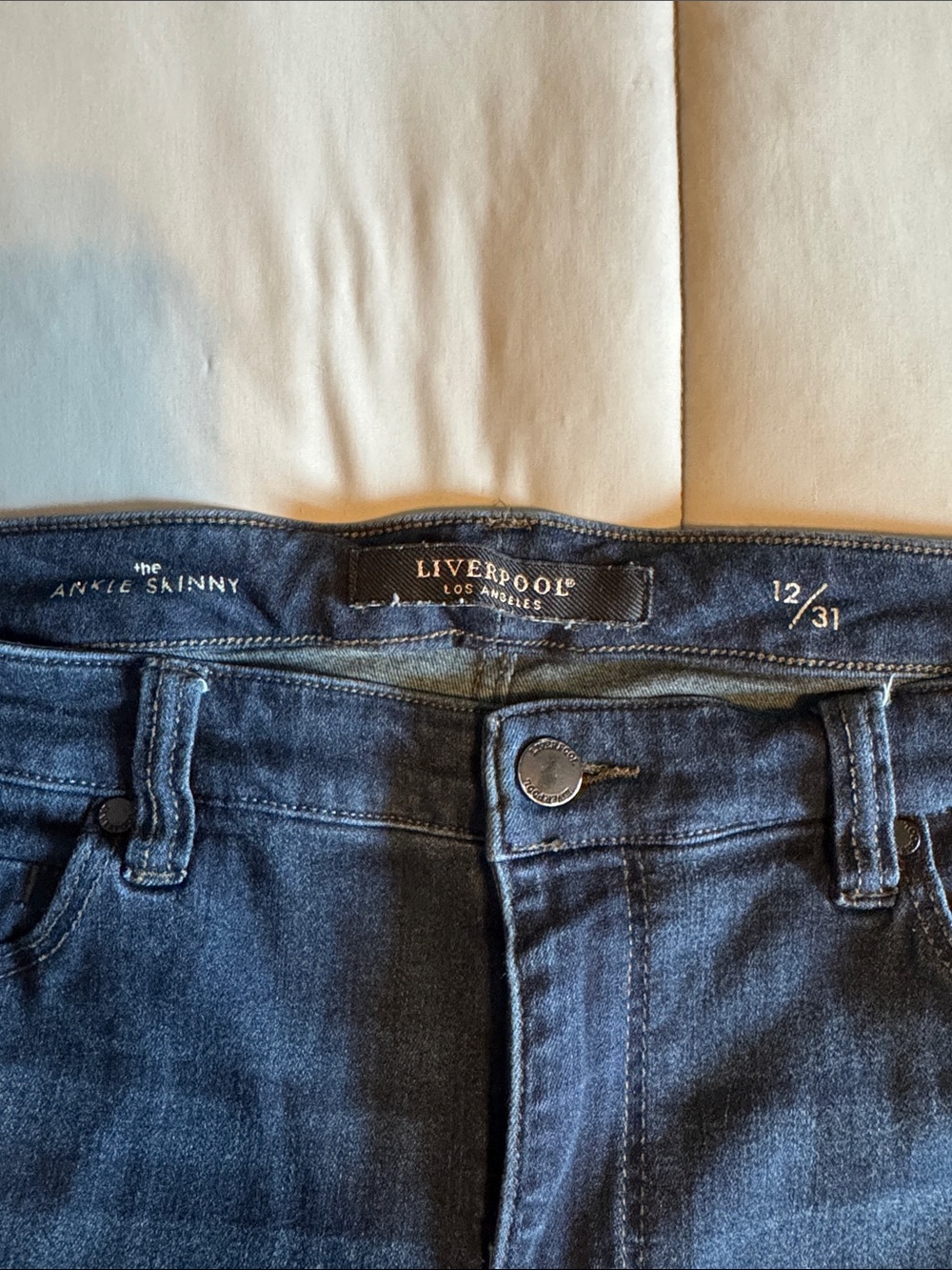 Liverpool Women's Skinny Jeans in Dark Blue Wash - Picture 2 of 5